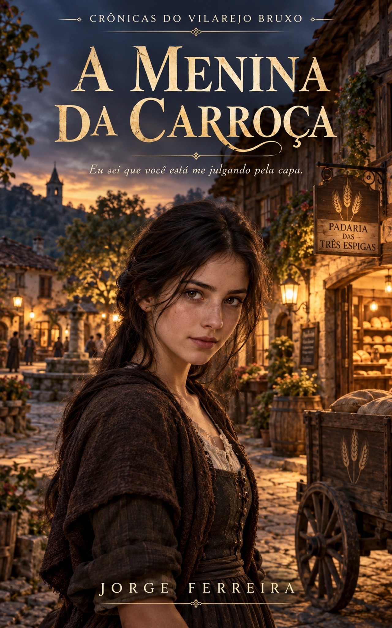 Capa oficial de A Menina da Carroça, de Jorge Ferreira